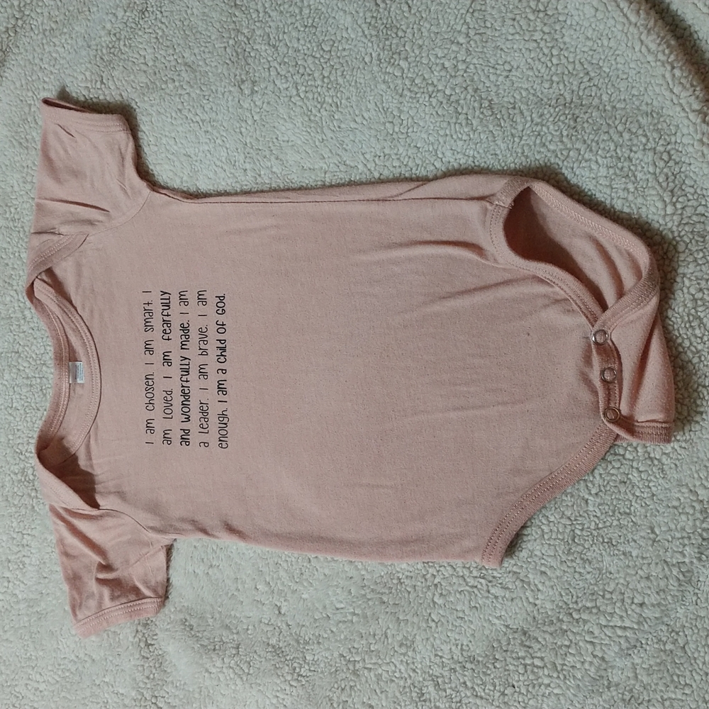 2/$15 Beautiful "I am" Baby Girl Onesie Size 12-18 Months